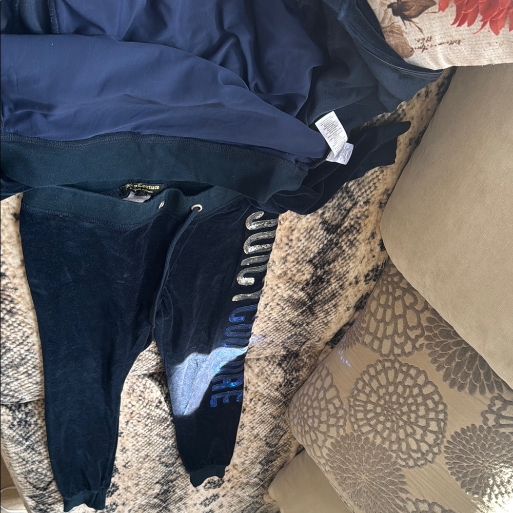 Juicy Couture Blue Joggers Soft Fleece Casual Wear